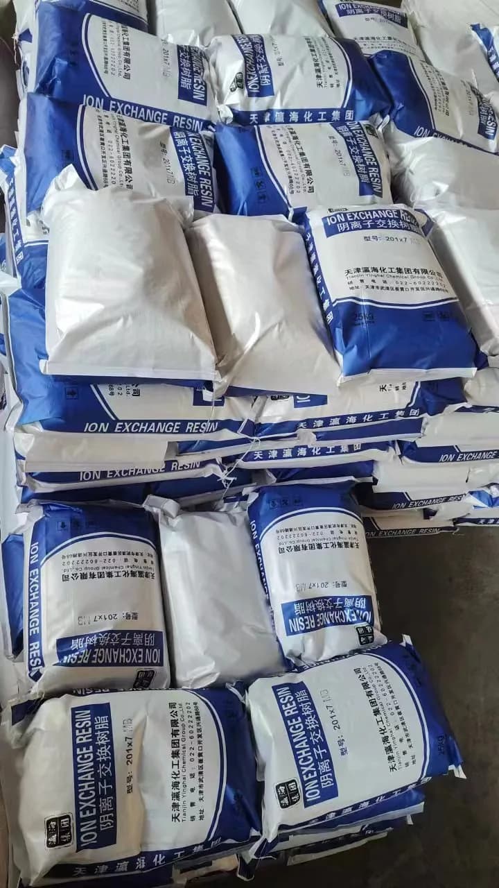 YINGHAI 201X7 ion exchange resin stock